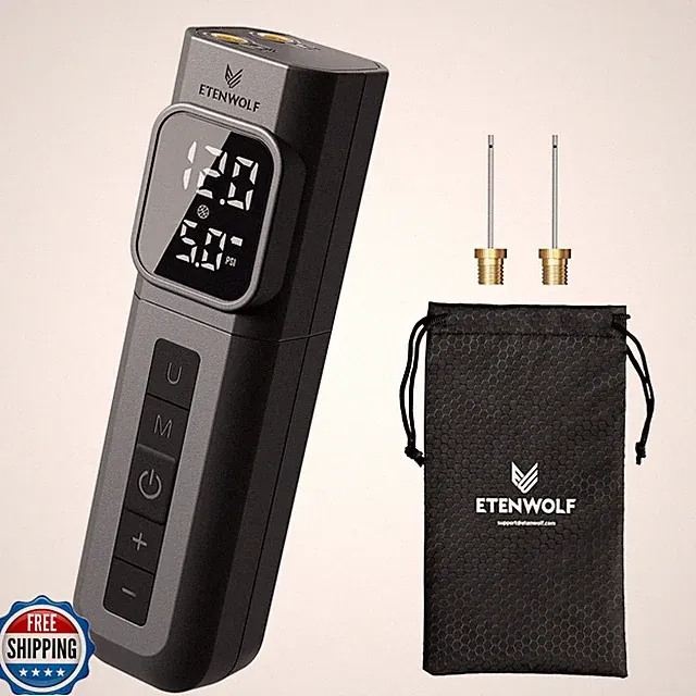 ETENWOLF P200 Electric Ball Pump 2000mAh Sports Air Pump with Dig