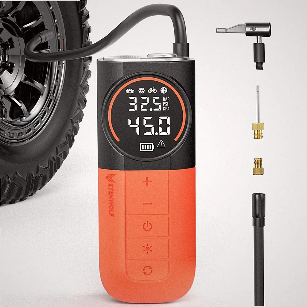 ETENWOLF S1 Tire Inflator Portable Air Compressor, 160PSI Air Pump for Car Ti...
