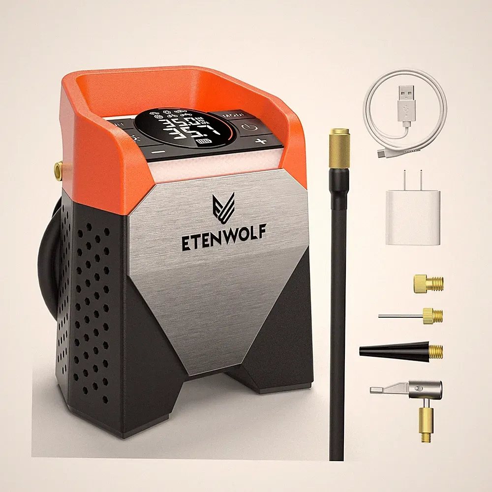 ETENWOLF Zephyr S5 Heavy-Duty Tire Inflator Portable Air Compressor... Fast Ship